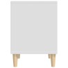 vidaXL Comodino Bianco 40x35x50 cm in Legno ingegnerizzato