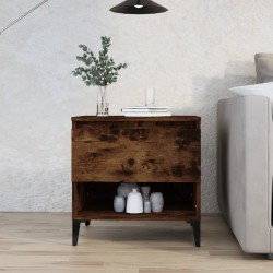 vidaXL Tavolino da Salotto Rovere Fumo 50x46x50cm in Legno ingegnerizzato