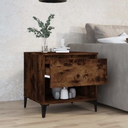 vidaXL Tavolino da Salotto Rovere Fumo 50x46x50cm in Legno ingegnerizzato