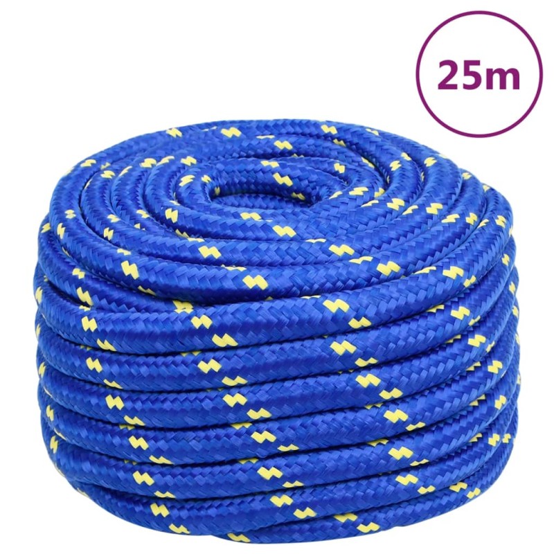 Corda Nautica Blu 20 mm 25 m in Polipropilene