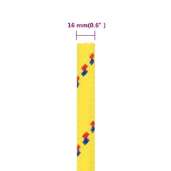 Corda Nautica Gialla 16 mm 50 m in Polipropilene