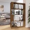 vidaXL Libreria/Divisorio Miele 80x25x132 cm Legno Massello