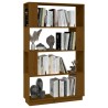 vidaXL Libreria/Divisorio Miele 80x25x132 cm Legno Massello