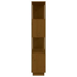 vidaXL Libreria/Divisorio Miele 80x25x132 cm Legno Massello