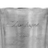 Secchiello per Champagne Alluminio Massiccio 39x29x71cm Argento