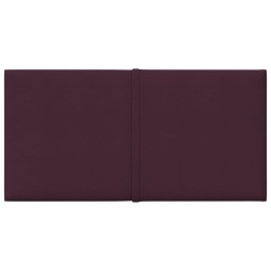 Pannelli Murali 12 pz Viola 30x15 cm Tessuto 0,54 m²