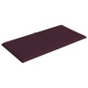 Pannelli Murali 12 pz Viola 30x15 cm Tessuto 0,54 m²