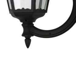 Smartwares Lampione da Giardino a 3 Luci 180 W Nero 220cm CLAS5000.036