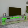 Mobile Porta TV con Luci LED Grigio Sonoma 260x36,5x40 cm