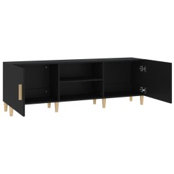 vidaXL Mobile Porta TV Nero 150x30x50 cm in Legno ingegnerizzato