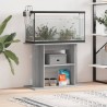 Supporto Acquario 80x35x60cm in Legno ingegnerizzato Grigio Sonoma