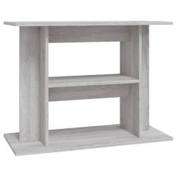 Supporto Acquario 80x35x60cm in Legno ingegnerizzato Grigio Sonoma