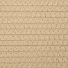 Cestino Portaoggetti Beige e Bianco Ø51x33 cm in Cotone