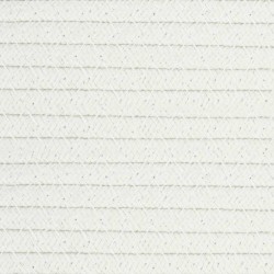 Cestino Portaoggetti Beige e Bianco Ø51x33 cm in Cotone