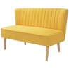 Divano in Stoffa 117x55,5x77 cm Giallo