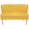 Divano in Stoffa 117x55,5x77 cm Giallo