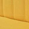 Divano in Stoffa 117x55,5x77 cm Giallo