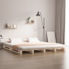 Letto a Pallet 160x200 cm in Legno Massello di Pino