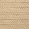 Cestino Portaoggetti Beige e Bianco Ø40x35 cm in Cotone