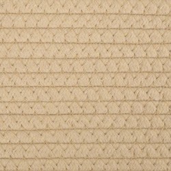 Cestini Portaoggetti 2pz Beige e Bianco Ø28x28 cm in Cotone