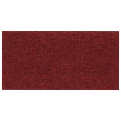   Pannelli Murali 12 pz Rosso Vino 60x30 cm in Tessuto 2,16 m²