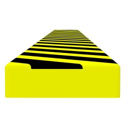 vidaXL Protezione Angoli Giallo e Nero 6x2x101,5 cm in PU