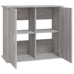 Supporto Acquario 81x36x73cm in Legno ingegnerizzato Grigio Sonoma