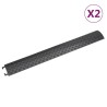 Rampe di Protezione Cavi 2pz 98,5 cm Nero