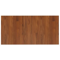 Piano Bagno Marrone Scuro 80x40x1,5cm Legno Massello Trattato