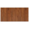 Piano Bagno Marrone Scuro 80x40x1,5cm Legno Massello Trattato