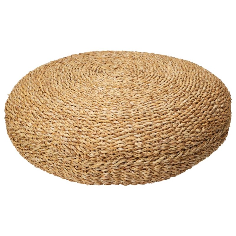 Home&Styling Pouf Rotondo Naturale Ø58x20 cm Giunco