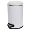 Excellent Houseware Bidone Pedale con Chiusura Ammortizzata 20L Bianco