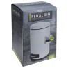 Excellent Houseware Bidone Pedale con Chiusura Ammortizzata 20L Bianco