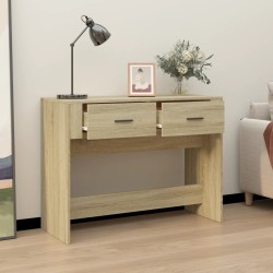 vidaXL Tavolo Consolle Rovere Sonoma 100x39x75 cm in Legno ingegnerizzato