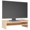 vidaXL Supporto per Monitor 50x24x16 cm in Legno Massello di Pino