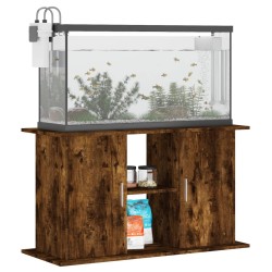 Supporto Acquario 101x41x58 cm in Legno ingegnerizzato Rovere Fumo