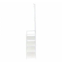 Storage solutions Appendiabiti con 4 Ripiani 60x26x155 cm Bianco