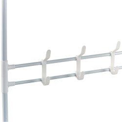 Storage solutions Appendiabiti con 4 Ripiani 60x26x155 cm Bianco