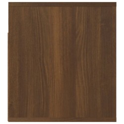 vidaXL Comodino a Muro Rovere Marrone 50x36x40 cm