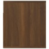 vidaXL Comodino a Muro Rovere Marrone 50x36x40 cm