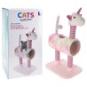 Pets Collection Tiragraffi per Gatti Unicorno Rosa 40x30x85 cm