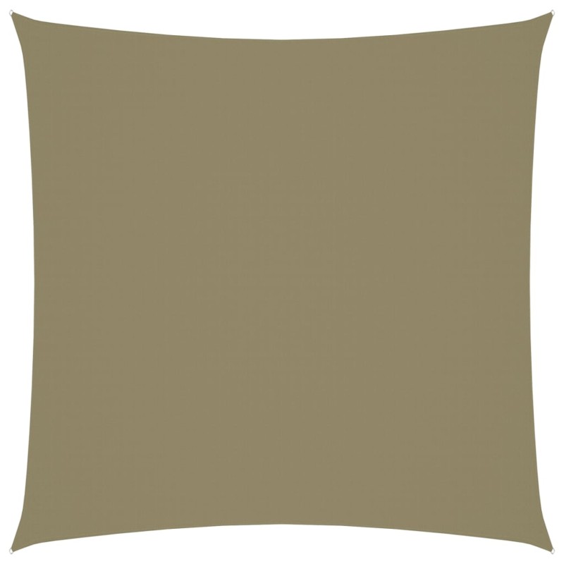 Parasole a Vela in Tela Oxford Quadrato 3x3 m Beige