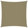 Parasole a Vela in Tela Oxford Quadrato 3x3 m Beige