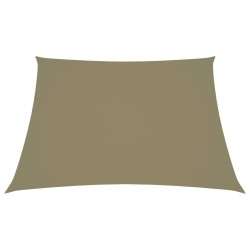 Parasole a Vela in Tela Oxford Quadrato 3x3 m Beige