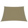 Parasole a Vela in Tela Oxford Quadrato 3x3 m Beige