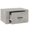 vidaXL Comodini a Muro 2 pz Grigio Cemento 50x36x25 cm