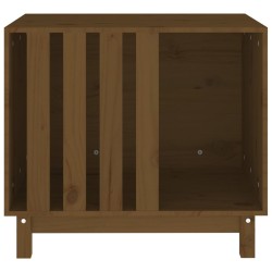 vidaXL Casetta per Cani Miele 70x50x62 cm in Legno Massello di Pino