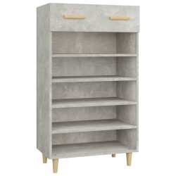 vidaXL Scarpiera Grigio Cemento 60x35x105 cm in Legno ingegnerizzato