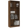 vidaXL Libreria 4 Ripiani Rovere Marrone 60x24x142cm Legno ingegnerizzato