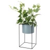 H&S Collection Pianta Artificiale in Vaso con Supporto Metallo 44 cm